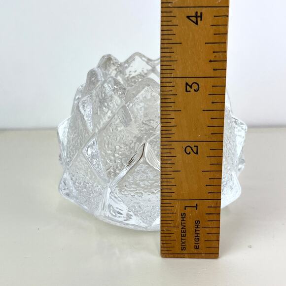 Orrefors Sweden Crystal Firefly Artichoke Nimbus Votive Candle Holder - Picture 5 of 5